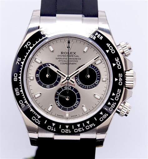 rolex daytona white face review|rolex daytona 18k white gold.